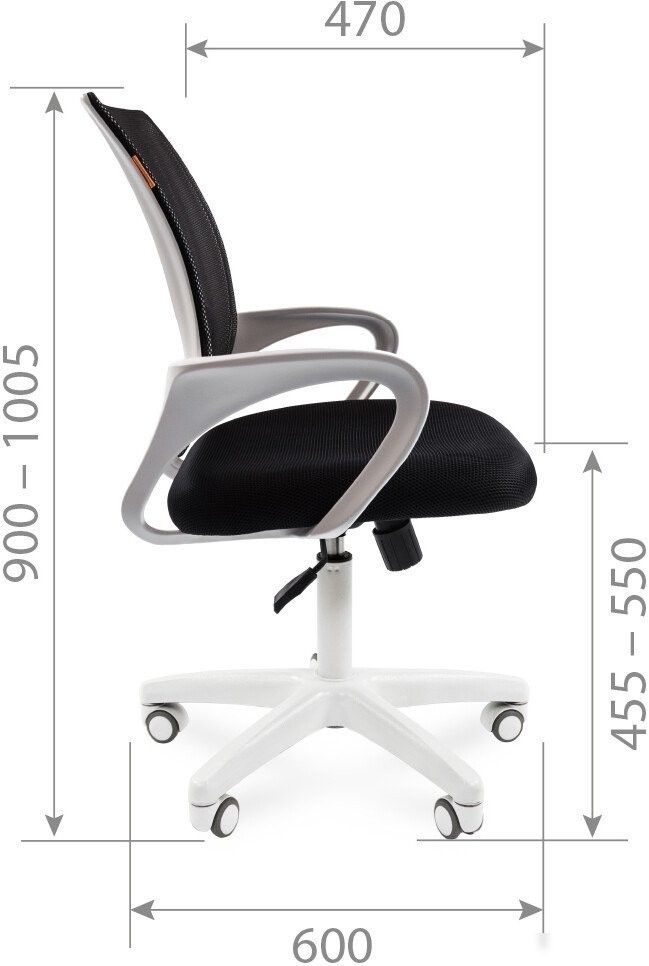 Офисное кресло CHAIRMAN 696 black (экопремиум, черный)