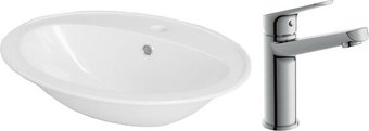 Умывальник Cersanit Calla 54 S-UM-Cl/1-w + 63037