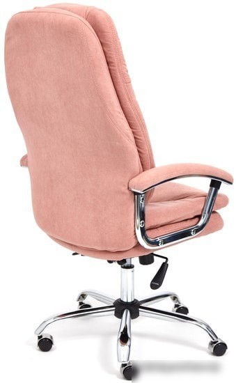 Кресло TetChair Softy LUX (флок, розовый)