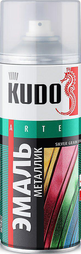 Эмаль Kudo универсальная Grain Finish KU-1026 0.52 л (серебро)