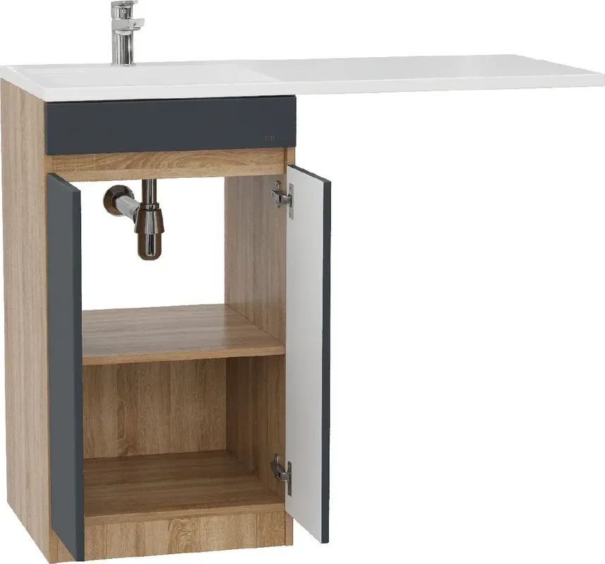 Onika Тумба с умывальником Милтон Нова 58 105807 + Madera Kamilla 120 L