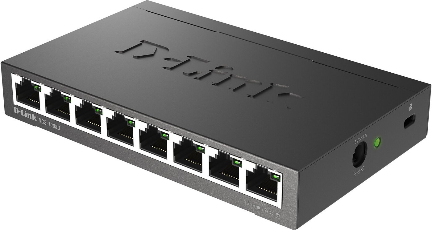 Неуправляемый коммутатор D-Link DGS-1008D/R1A