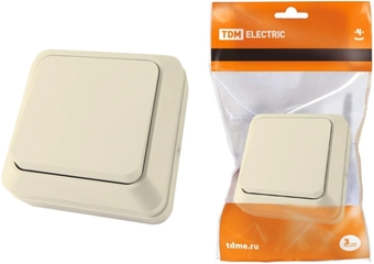 Выключатель TDM Electric Ладога SQ1801-0002 (слоновая кость)