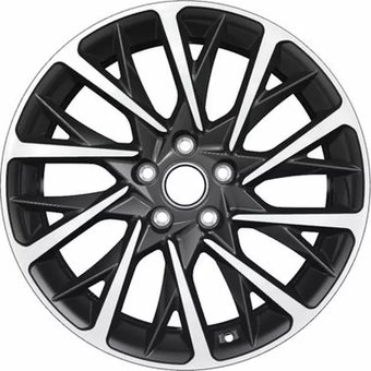 Литые диски Khomen KHW1804 Tugela/Jaguar F-Pace 18x7.5" 5x108мм DIA 63.4мм ET 46мм Black FP