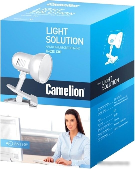 Настольная лампа Camelion H-035 C01 7198 (белый)