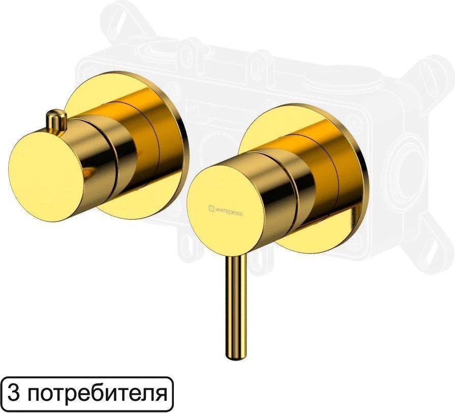 Смеситель Whitecross Y1243GL (золото)