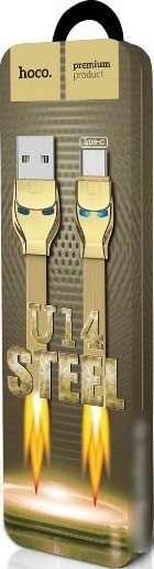 Кабель Hoco U14 Type-C (золотистый)