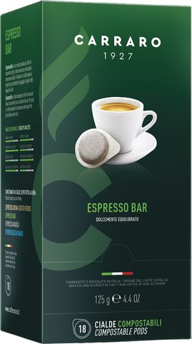 Кофе в чалдах Carraro Espresso Bar в чалдах 18x7г