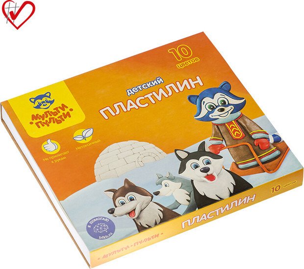 Пластилин Мульти-пульти Енот на Аляске ДП_10234 (10цв)