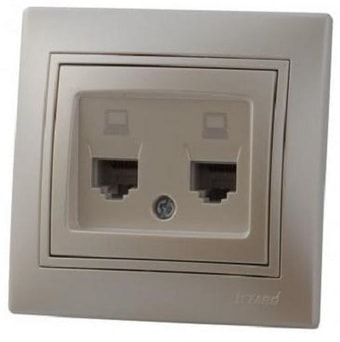 Розетка компьютерная Lezard Mira 701-3030-141