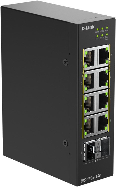 Неуправляемый коммутатор D-Link DIS-100G-10P/A1A