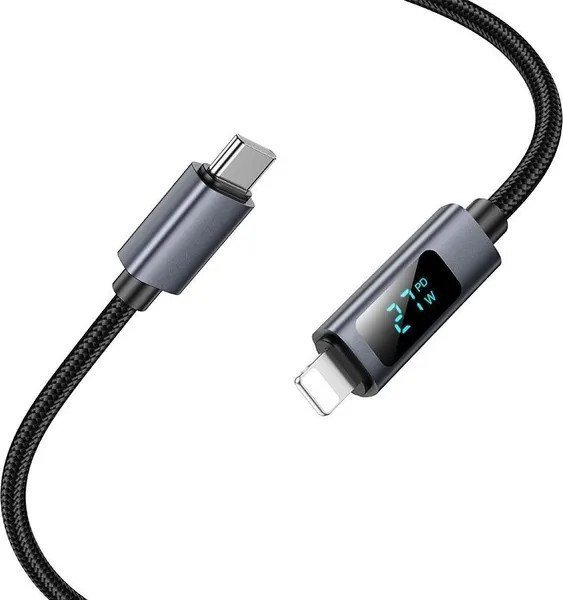 Кабель Hoco X112 USB Type-C - Lightning (1 м, черный)