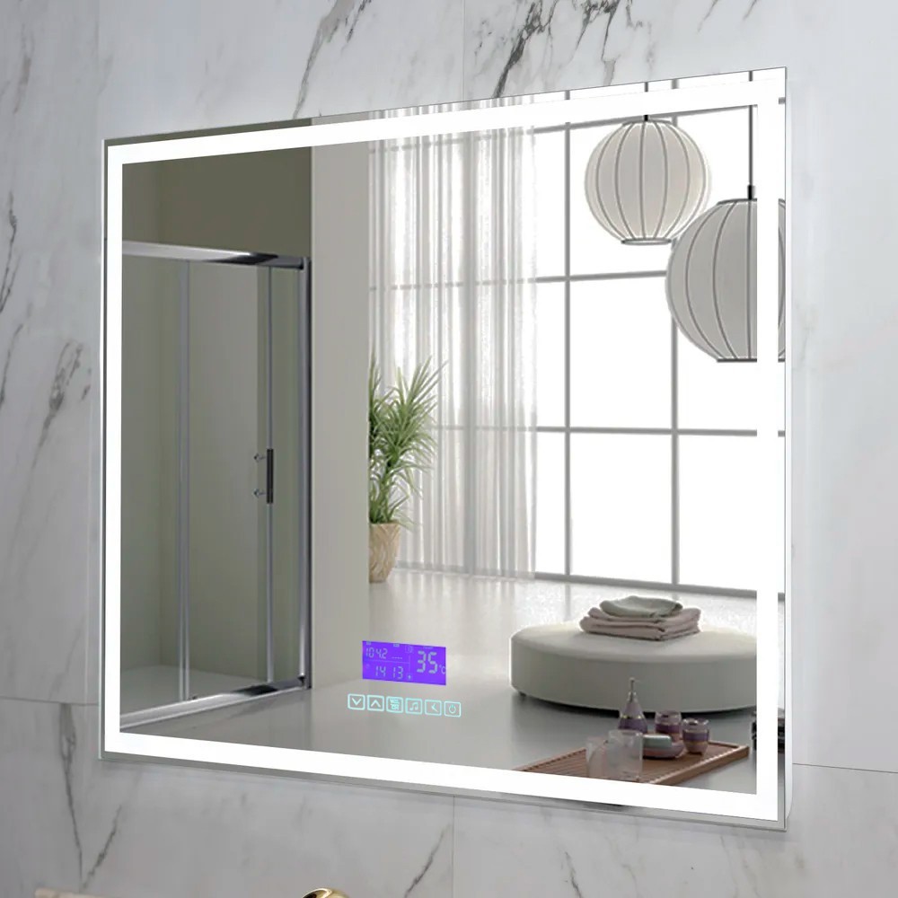 Пекам Зеркало Greta 120x80 greta-120x80M (с подсветкой,с многофункциональной панелью)