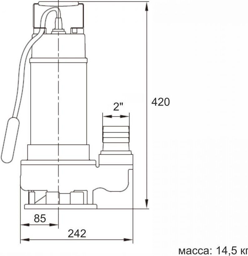 Фекальный насос A&P Marvel 1200 FE 333/12