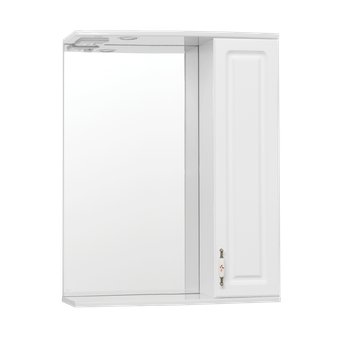 Symbolite Шкаф с зеркалом для ванной Олеандр-2 650/С (белый)