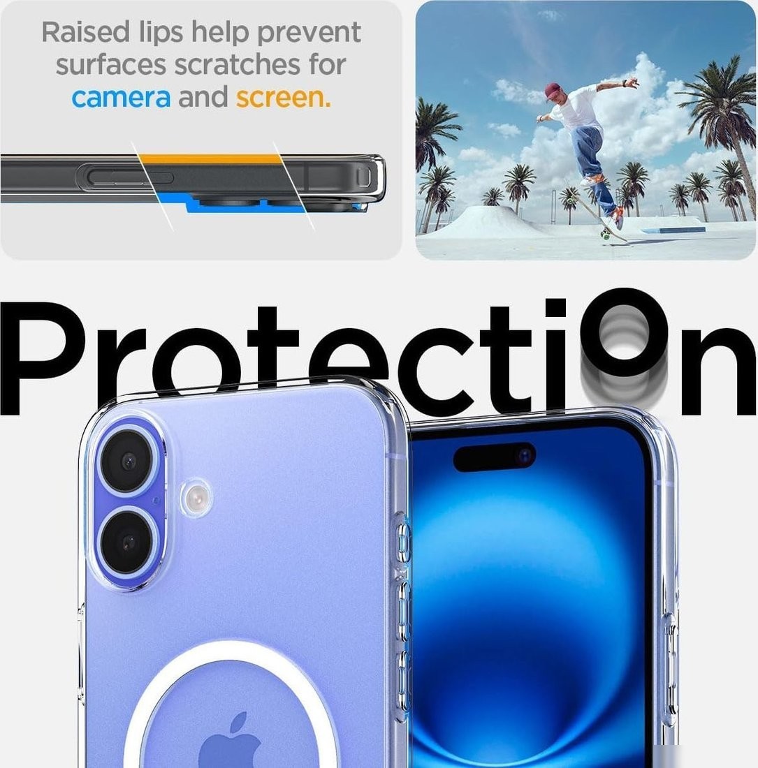 Чехол для телефона Spigen Liquid Crystal Mag Magsafe для iPhone 16 Clear