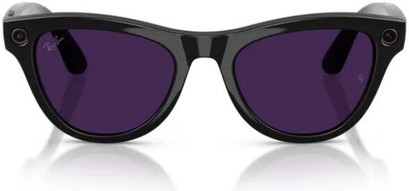 Умные очки Ray-Ban Meta Skyler RW4010 (черный глянцевый/аметист)