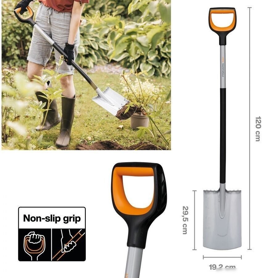Лопата штыковая прямая Fiskars 1066730
