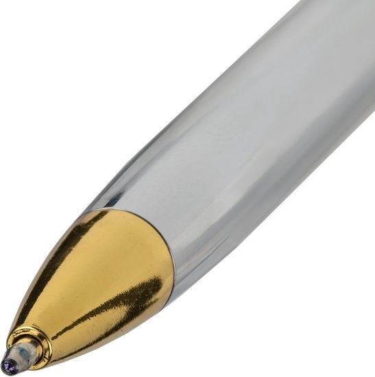 Ручка шариковая BRAUBERG De luxe silver 141414