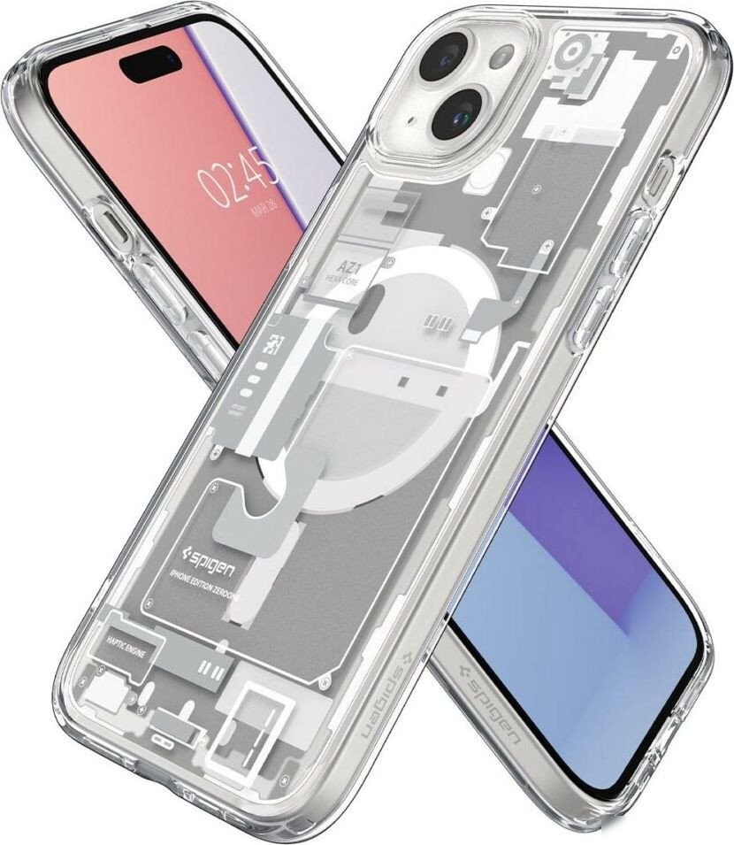 Чехол для телефона Spigen Ultra Hybrid Mag Magsafe для iPhone 15 Zero One White