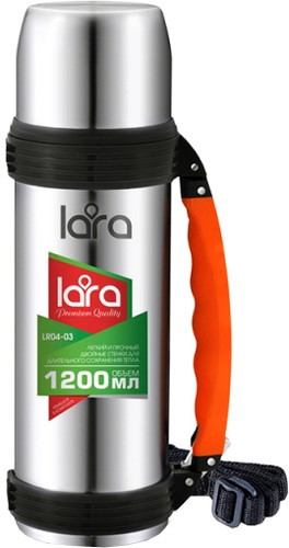 Термос Lara LR04-03 1л (серебристый)
