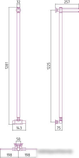 Полотенцесушитель Сунержа Лайк EU50 1200x50 00-0213-1200