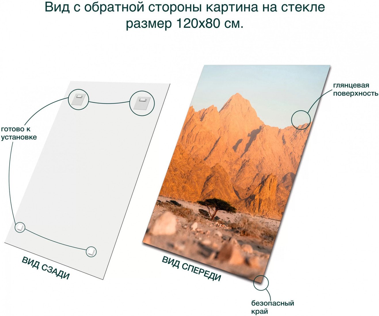Картина Stamprint В пустыне NT031 (120x80)