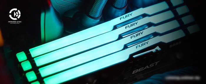 Оперативная память Kingston FURY Beast RGB 2x16ГБ DDR5 6000 МГц KF560C30BBAK2-32