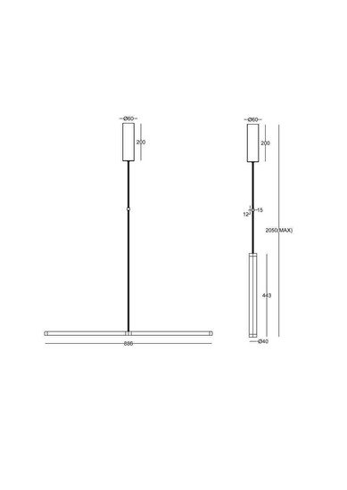 Подвесная люстра Maytoni Supersymmetry P096PL-L11BK1