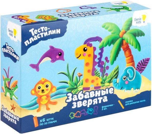 Пластилин Genio Kids Kids-Art Забавные зверята TA2045