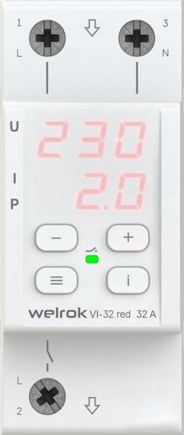Реле напряжения Welrok VI-32 red