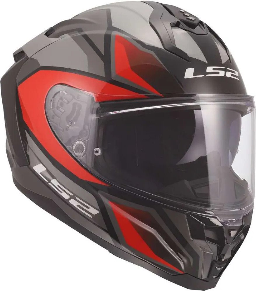 Мотошлем LS2 FF817 Challenger II Viper (XL, серый/красный)