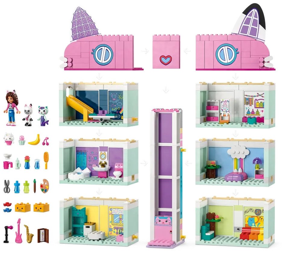 Конструктор LEGO Gabby's Dollhouse 10788 Кукольный домик Габби