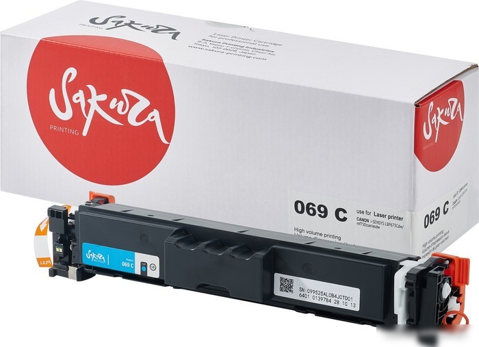 Картридж Sakura Printing SA069C (аналог Canon 069C 5093C002)