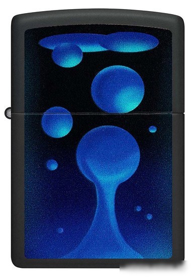 Зажигалка Zippo Lava Lamp Black Matte 48675