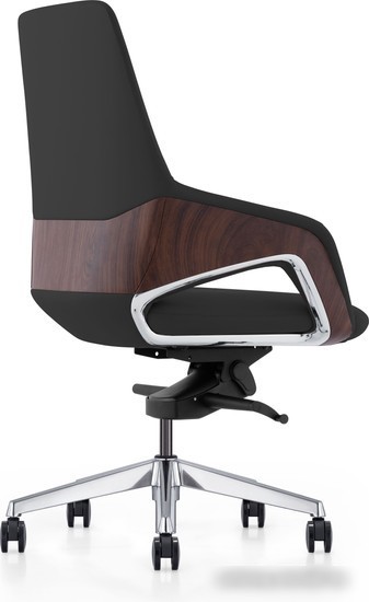 Кресло Norden Шопен LB FK 0005-B Black Leather (кожа/черный/алюминий)