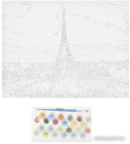 Картина по номерам MultiArt Париж CANV30X40-MULTI17