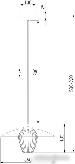 Подвесная люстра Евросвет 50259/1 белый/дымчатый