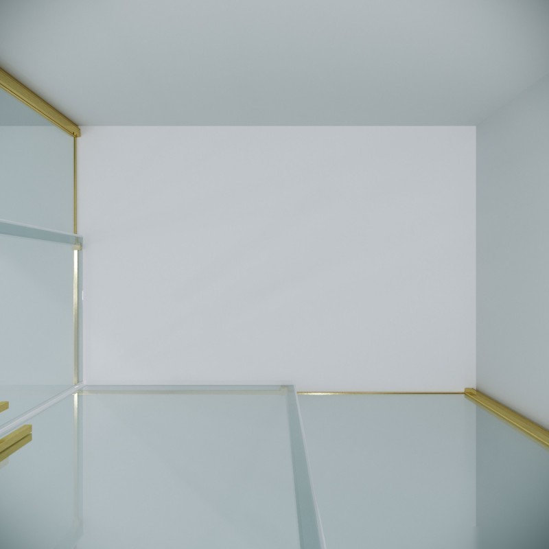 Душевой уголок Grossman Galaxy 120x70x195 300.K33.01.1270.32.00 (золото сатин/прозрачное стекло)