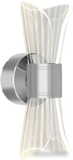 Бра Estares Dio 12W 2Y-ON/OFF-230x80x85-CHROME/CLEAR-220-IP20
