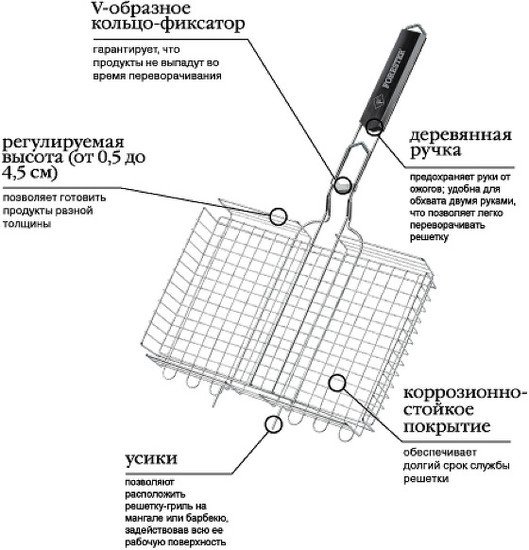 Решетка-гриль Forester BQ-N03