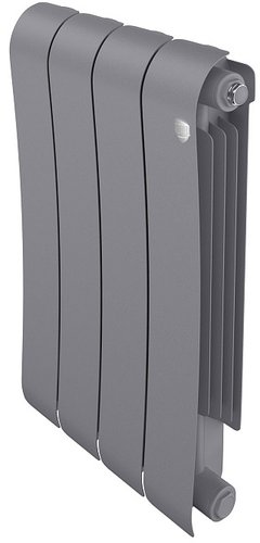 Биметаллический радиатор Royal Thermo Infinity 500 Silver Satin (4 секции)