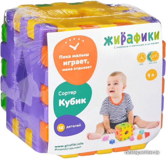 Сортер Жирафики Кубики 231263
