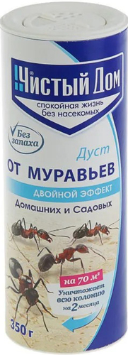 Порошок Чистый дом от муравьев домашних и садовых 350 г
