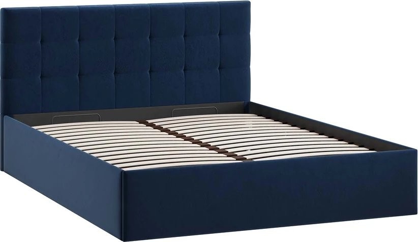 Кровать Трия Джоли Тип 1 универсальный 180x200 (микровелюр Wellmart Blue)