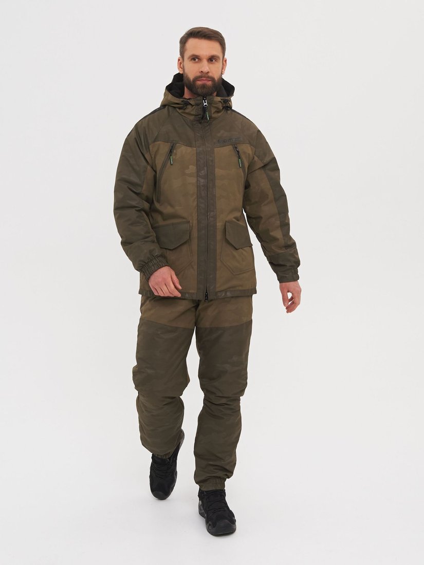 Костюм Huntsman Горка Люкс -15°C Хаки/Br Breathable (р.44-46/170-176)