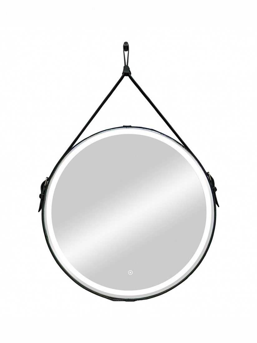 Континент Зеркало Millenium Black Led D 50 (натуральная кожа, черный)