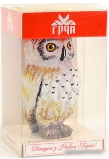Елочные игрушки Грай Сова ЕГ-10 (белый)