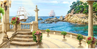 Фотообои Citydecor Античная фреска 2 300x150