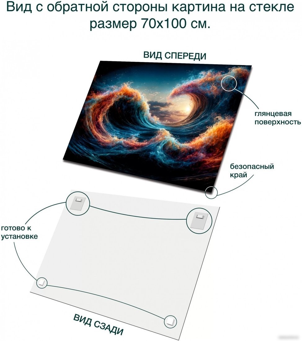 Картина Stamprint Бушующее море 1 AR070 (70x100)